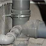 Разводка труб канализации