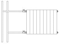 Схема двухтрубного бокового подключения