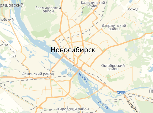 Карта города Новосибирска